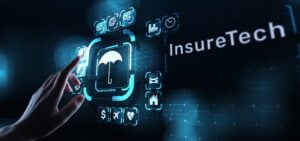 Insurance, health family car money travel Insurtech concept on virtual screen.