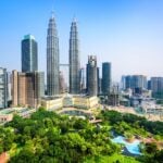 Kuala Lumpur, Malaysia City Center skyline.
