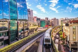 Taipei Metro system in taipei city, taiwan