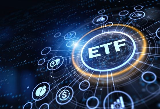 ETF Exchange-traded fund stock market business finance investment concept.