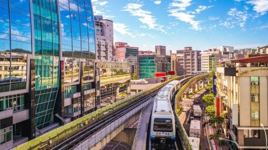 Taipei Metro system in taipei city, taiwan